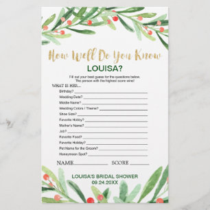 Christmas Holly Wreath What's In Your Purse Game