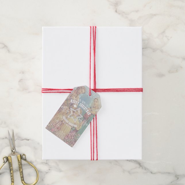 CHRISTMAS Holy Family - Gift Tag (With Twine)