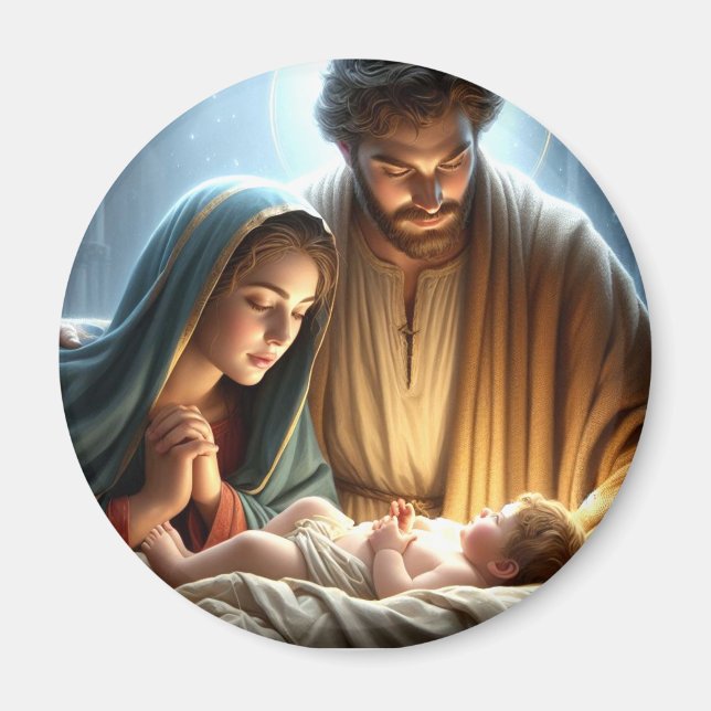 Christmas Holy Family Magnet (Front)