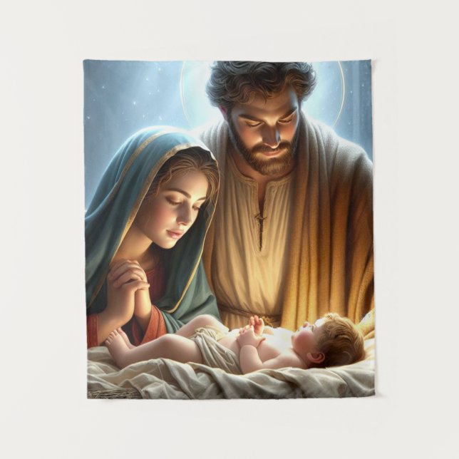 Christmas Holy Family Tapestry (Front)