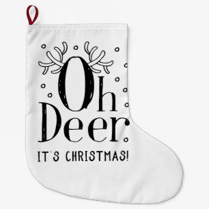 Christmas home decor stocking oh deer