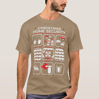 Christmas Home Security Funny T-Shirt