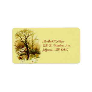 Christmas Home Shipping Labels