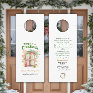 Christmas Home Where the Heart Is   Real Estate  Door Hanger