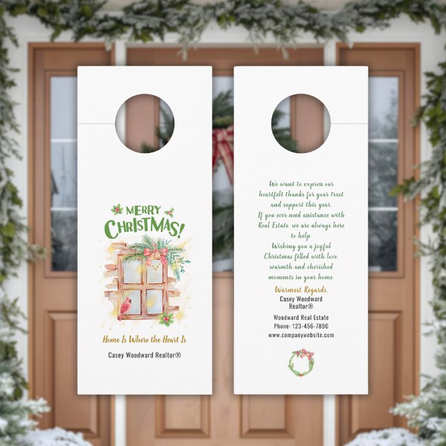 Christmas Home Where the Heart Is | Real Estate  Door Hanger (Creator Uploaded)