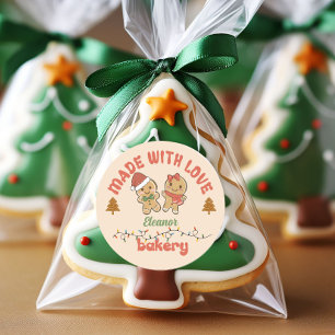 Christmas Homemade Gingerbread Bakery Classic Round Sticker