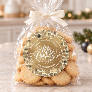 Christmas Homemade Holiday Baking Classic Round Sticker