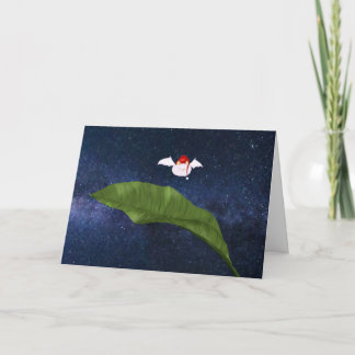 Christmas Honduran White Bat Card