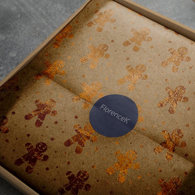 Christmas Honey Gold Gingerbread Man Kraft Wrapping Paper (Christmas Honey Gold Gingerbread Man Kraft Wrapping Paper)