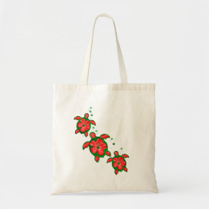 Christmas Honu Turtles Tote Bag