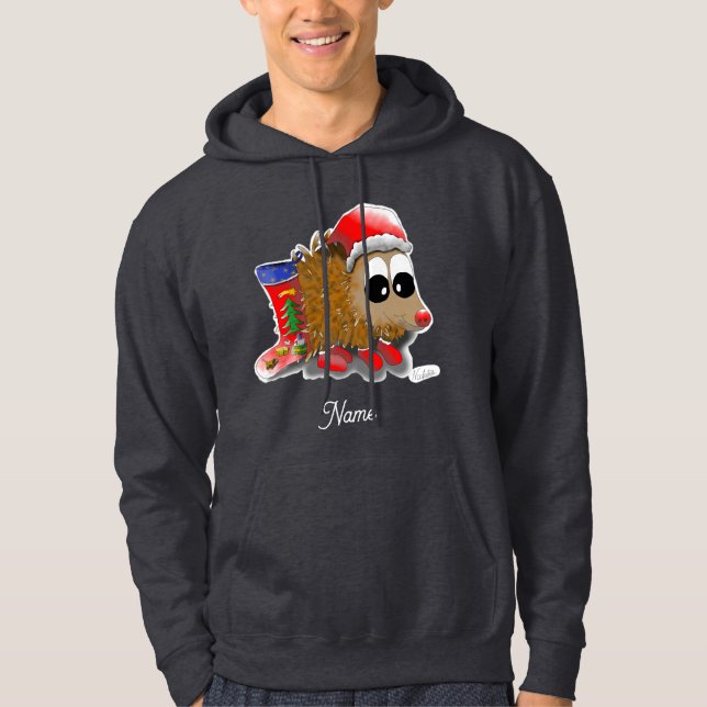 Christmas hoodie hedgehog (Front)