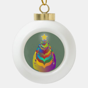 Christmas Hope and Togetherness Ceramic Ball Christmas Ornament