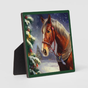 Christmas Horse 1 Plaque