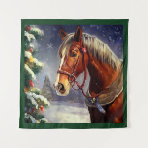 Christmas Horse 1 Tapestry