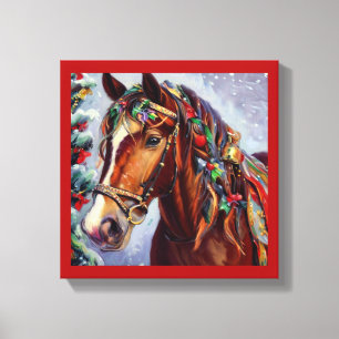 Christmas Horse 2 Canvas Print