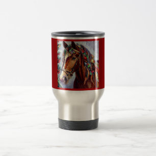 Christmas Horse 2 Travel Mug