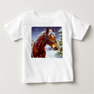 Christmas Horse 3 Baby T-Shirt