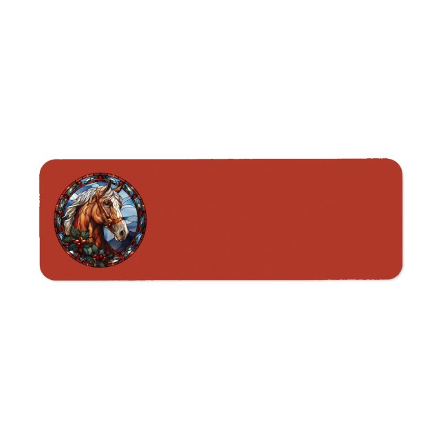 Christmas Horse Address Labels (Front)