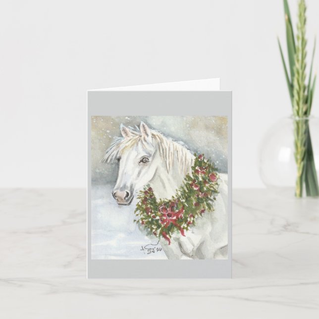 Christmas Horse by Sherry Card (Front)