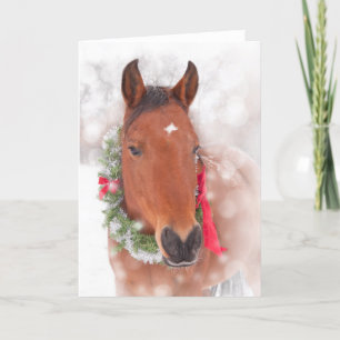 Christmas Horse Holiday Card