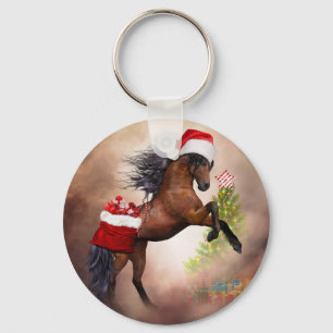 Christmas Horse Key Ring