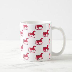 Christmas Horse Mug Red