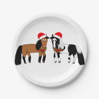 Christmas Horse Plates