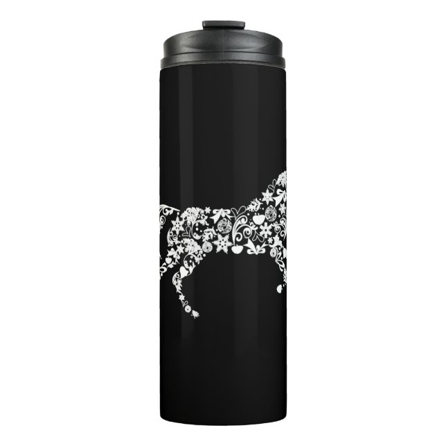 Christmas Horse Thermal Tumbler (Front)