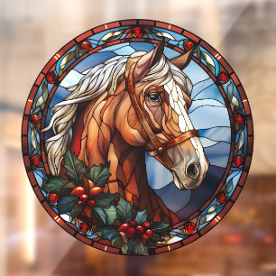 Christmas Horse Window Cling