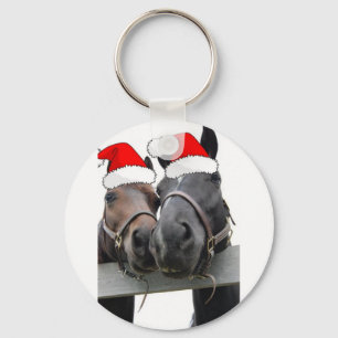 Christmas Horses Key Ring