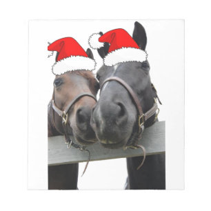 Christmas Horses Notepad