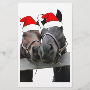 Christmas Horses Stationery