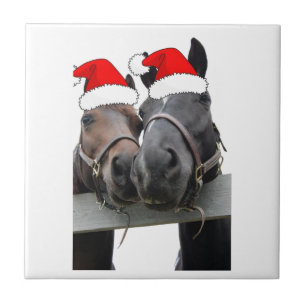 Christmas Horses Tile