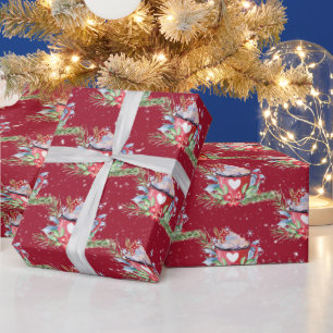 Christmas Hot Chocolate and Snowflakes Wrapping Paper