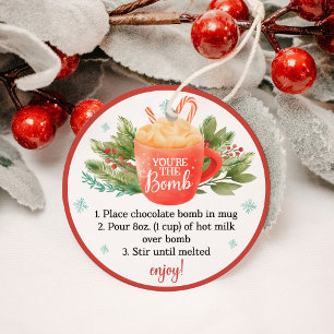 Christmas Hot Chocolate Bomb Holiday Gift Tags