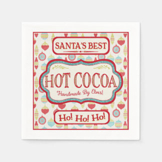 Christmas Hot Chocolate Cocoa Cocktail Napkins