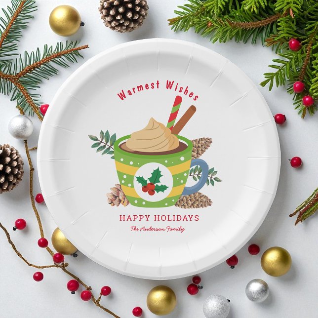 Christmas Hot Chocolate Cocoa Cup  Paper Plate (Creator Uploaded)