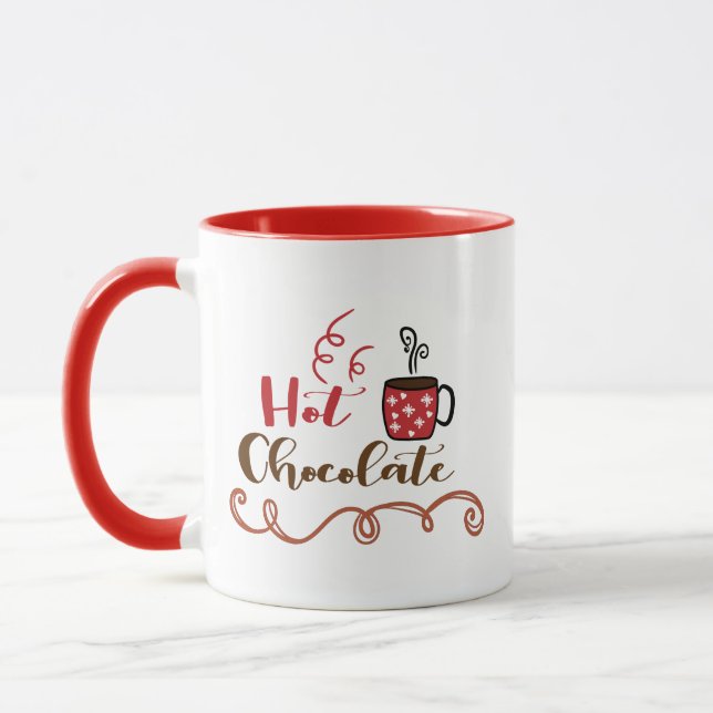Christmas Hot Chocolate Gift Mug (Left)