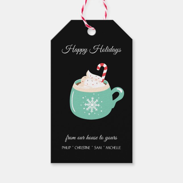 Christmas Hot Chocolate Gift Tags (Front)