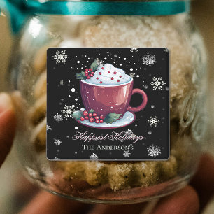 Christmas Hot Chocolate Personalised Black Baking