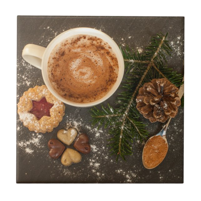 Christmas Hot Chocolate Tile (Front)