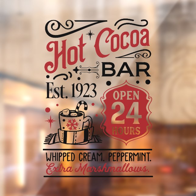 Christmas hot cocoa bar word art (Sheet 2)