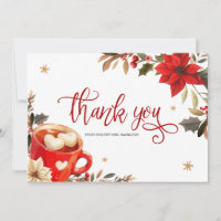 Christmas Hot Cocoa Thank You Card