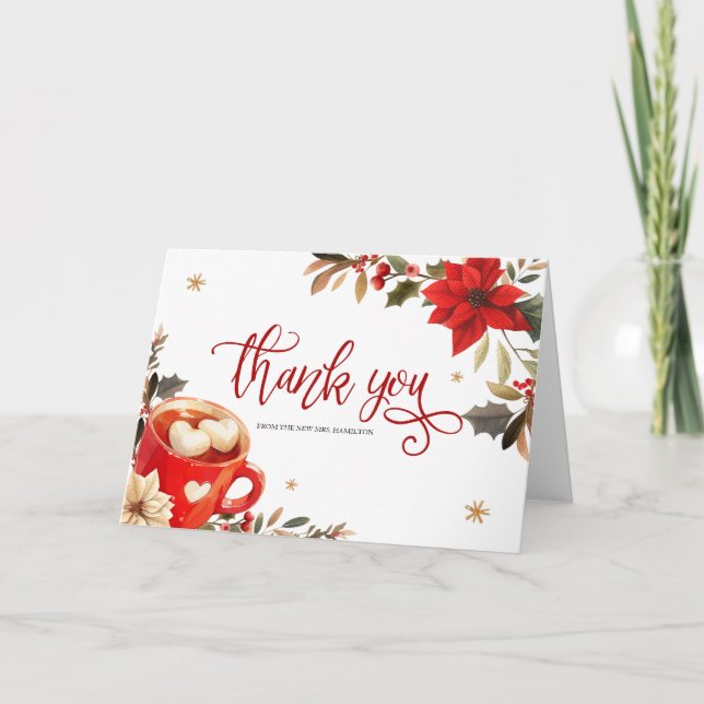 Christmas Hot Cocoa Thank You Card (Front)