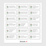 Christmas House 18 Individual Name Addresses<br><div class="desc">Please note if you find any of your addresses are a little lengthy (try and stick to 4 lines if possible), otherwise you can click the customise further option and use the scale down key, or change the font size to ensure the address fits within the boundaries of each contour...</div>