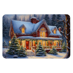 Christmas House Magnet