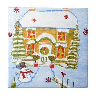 Christmas House Tile