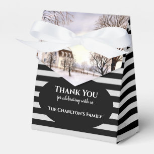 Christmas Housewarming Party Winter in New England Favour Box