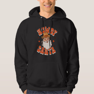 Christmas Howdy Santa Matching Family Vintage Hoodie