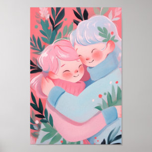 Christmas Hug Poster
